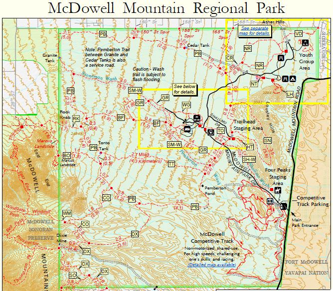 Mcdowell Mountain Regional Park Trailmeister