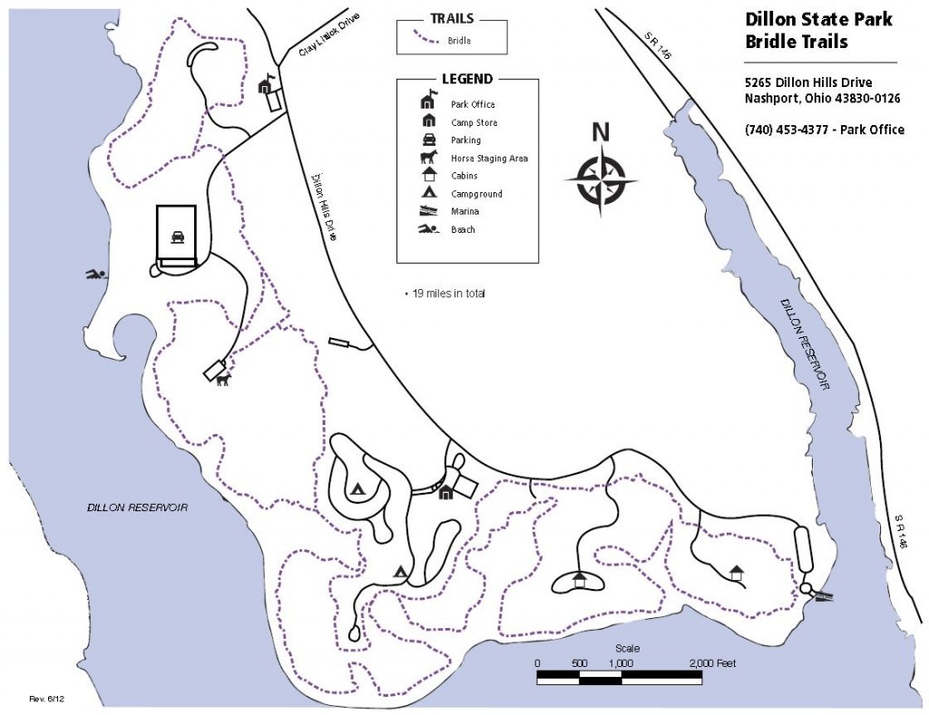 Dillon State Park Map Dillon State Park   TrailMeister