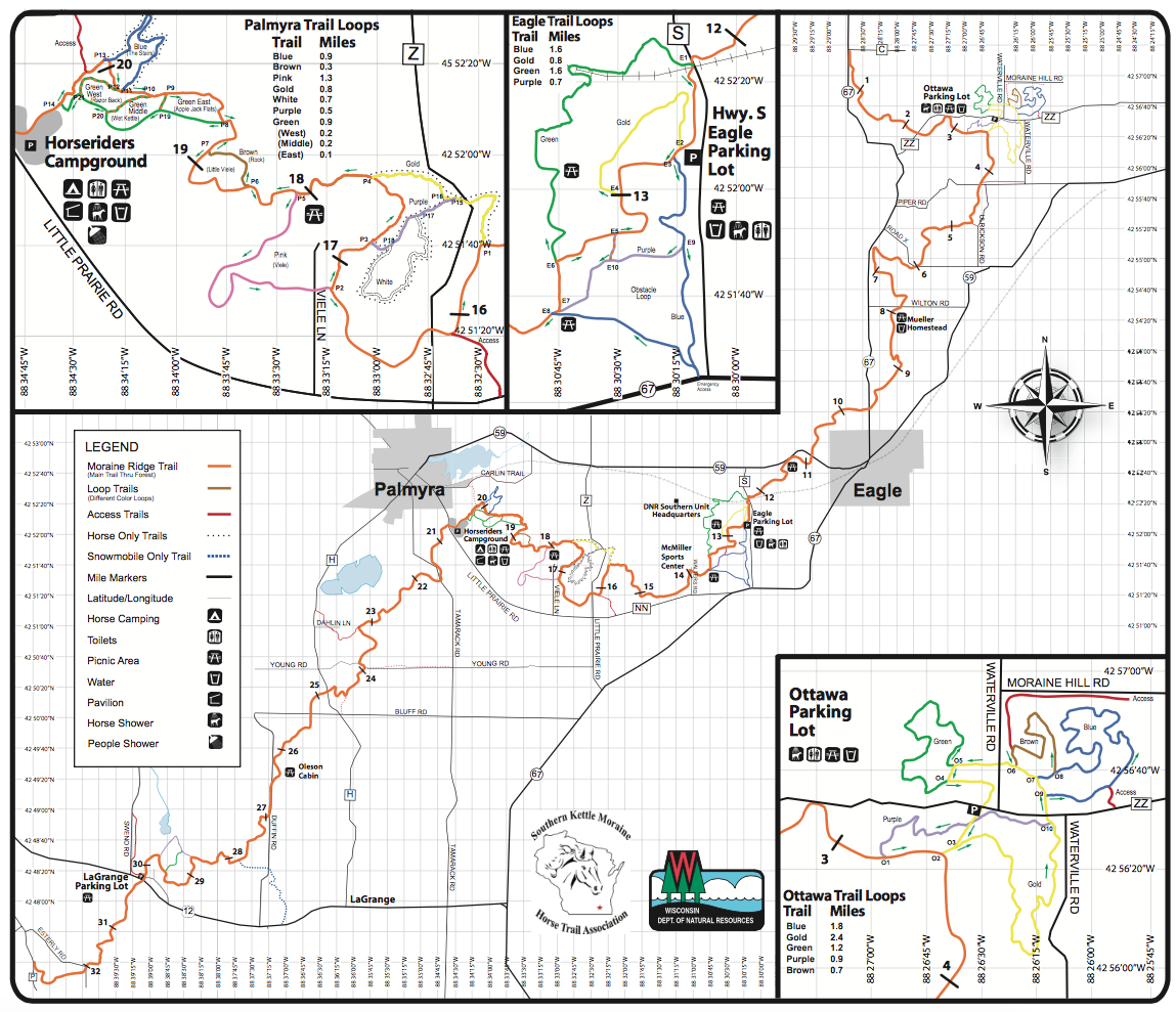 Palmyra Camp Kettle Moraine State Forest South Unit TrailMeister
