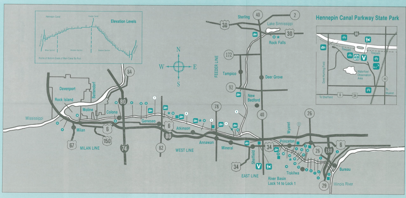 Hennepin Canal Map Of Locks